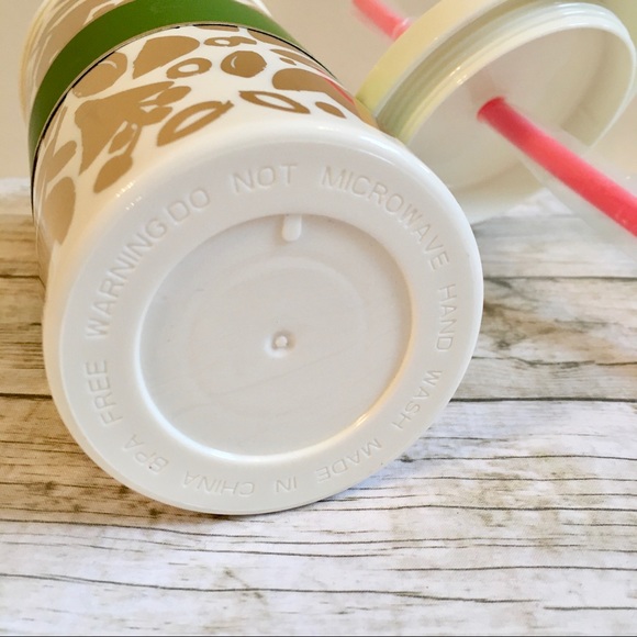 Kate Spade Insulated Tumbler with Pink Straw - Picture 6 of 6